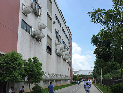 精密五金電子廠廣東長(zhǎng)盈環(huán)?？照{(diào)安裝案例