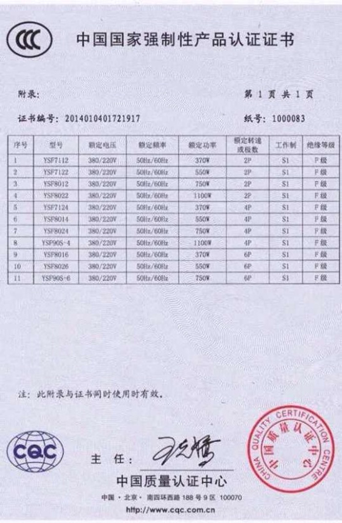 瑞泰風環(huán)?？照{3C質量認證2